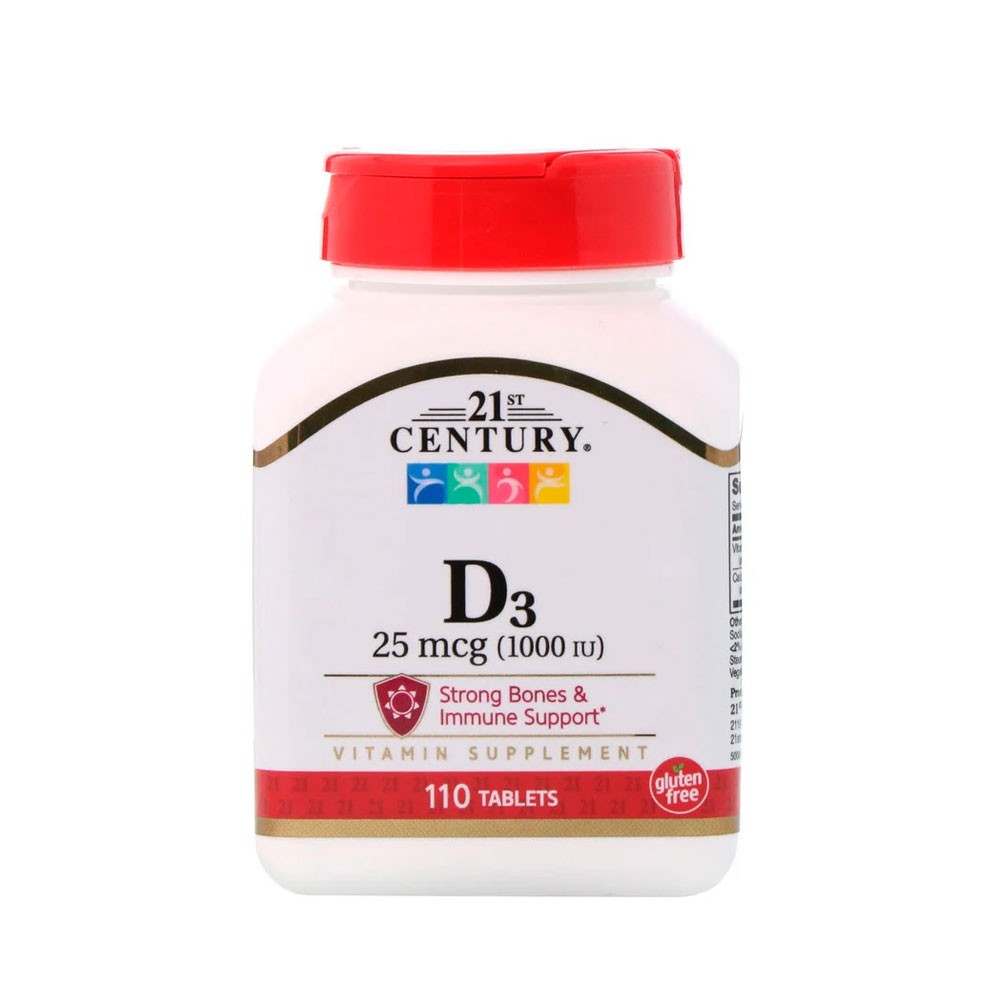 21st Century D3 25 мкг 110 таблеток / 21st Century D3 25mcg 110 tablets Capsules