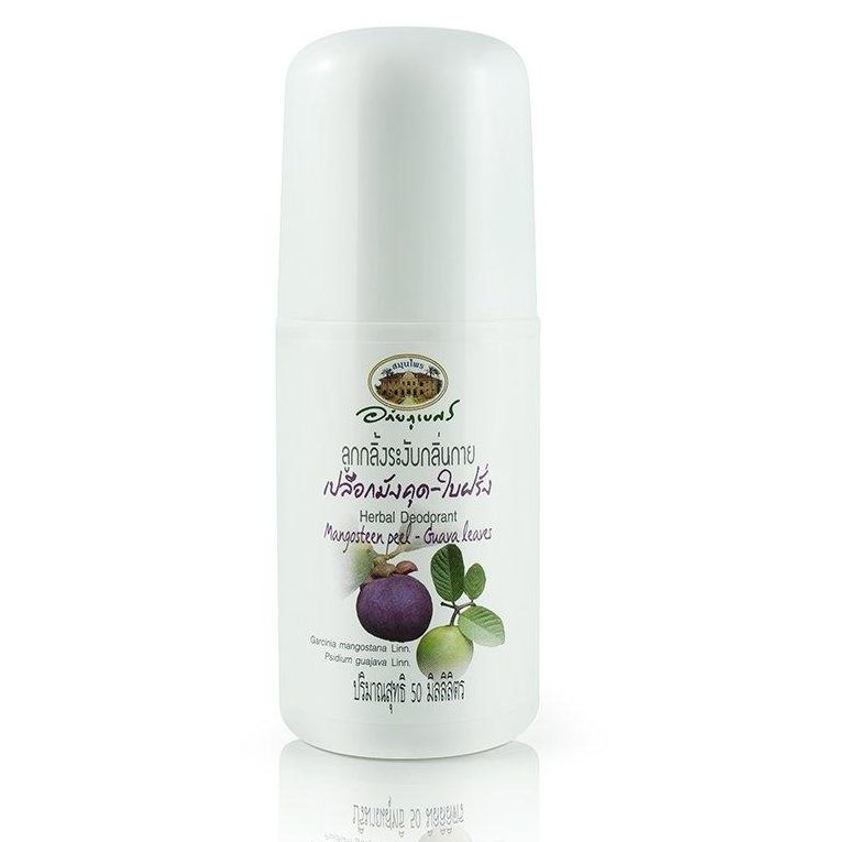 Abhai Herb Травяной дезодорант Mangosteen peel-Guava leaves 50ml / Herb Herbal Deodorant Mangosteen peel-Guava leaves 50ml