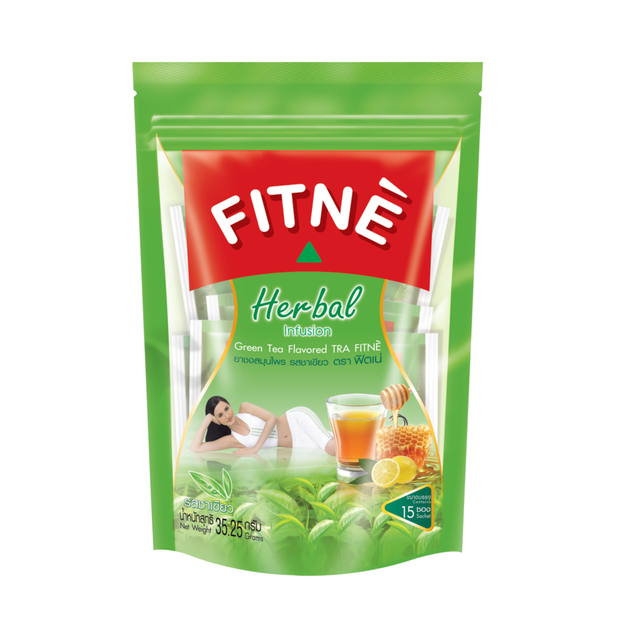 FITNE зеленый чай с медом и лемоном 30 пакетиков/ FITNE GREEN TEA 30 pcs