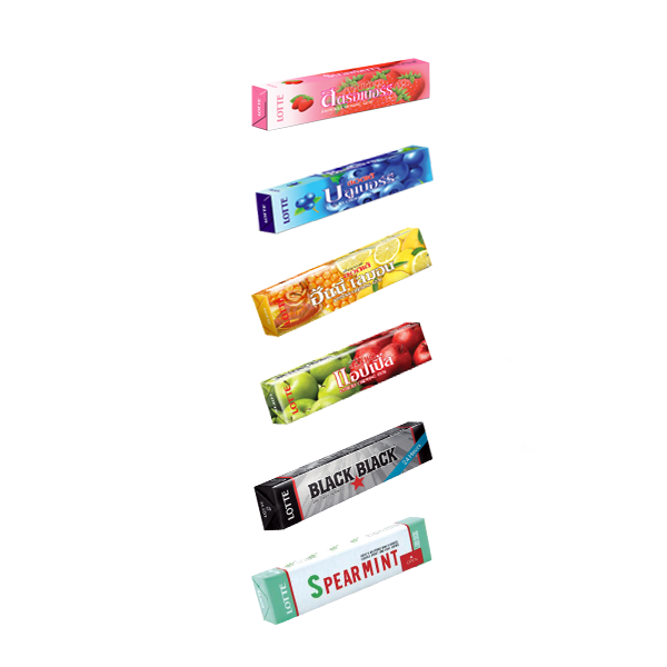 Леденцы Lotte Gum Mix x 8шт / Lotte Gum Mix Flavors x 8pcs