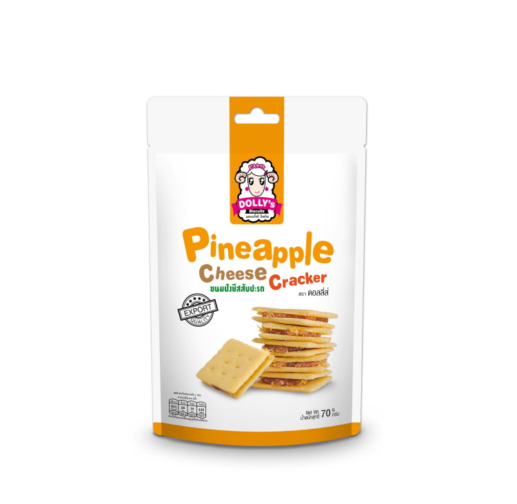 Крекер с ананасовым сыром 70г / DOLLY’S Pineapple Cheese Cracker 70g