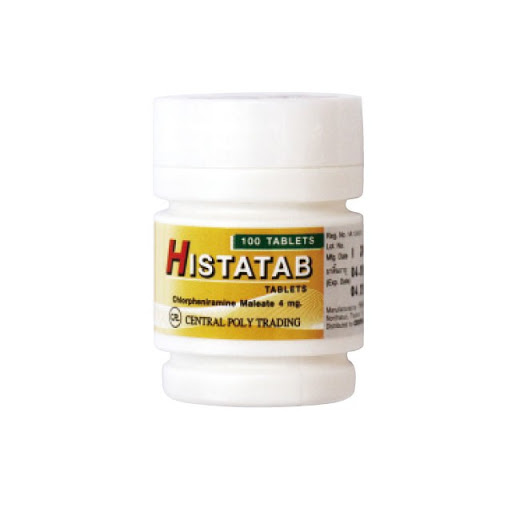 Средство от аллергии Histatab 100 табл. / Histatab Chlorpheniramine Maleate 4 mg. 100 tabl