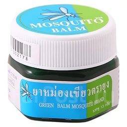 Зеленый бальзам от укусов комаров и насекомых Mosquito Brand 13 гр / Green balm mosquito Brand 13 g