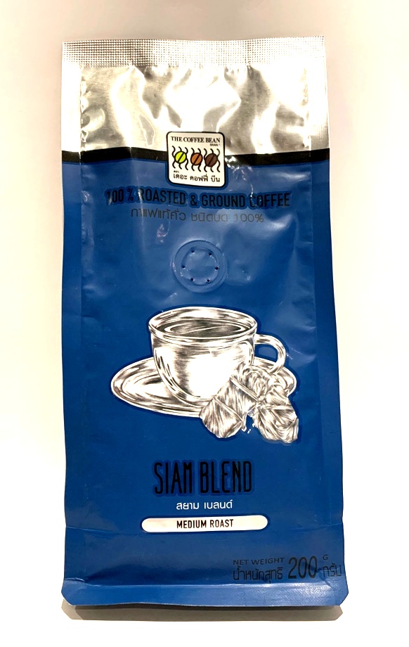 Кофе натуральный молотый средней обжарки Siam Blend 200 грамм / Siam Blend Natural medium roast coffee ground 200 gr