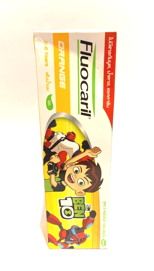 Детская зубная паста-гель с Апельсином с 2-6 лет 65 грамм Fluocaril / Fluocaril Kids toothpaste-gel orange 2-6 years 65g