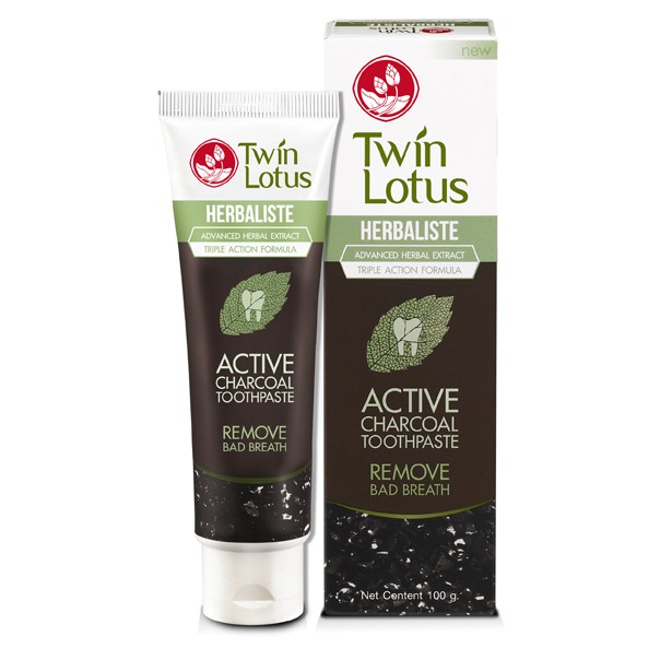 Зубная паста Twin Lotus Active Charcoal Toothpaste Pack 100 г / Twin Lotus Active Charcoal Toothpaste Pack 100g