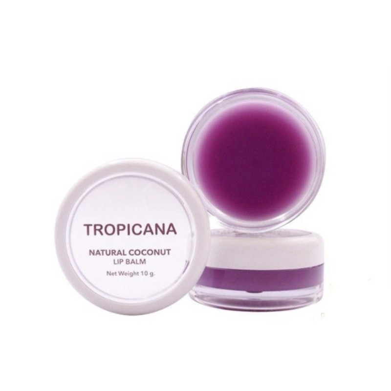 НАТУРАЛЬНЫЙ КОКОСОВЫЙ БАЛЬЗАМ ДЛЯ ГУБ TROPICANA (MULBERRY CHEERFUL) 10G / TROPICANA NATURAL COCONUT LIP BALM (MULBERRY CHEERFUL) 10G