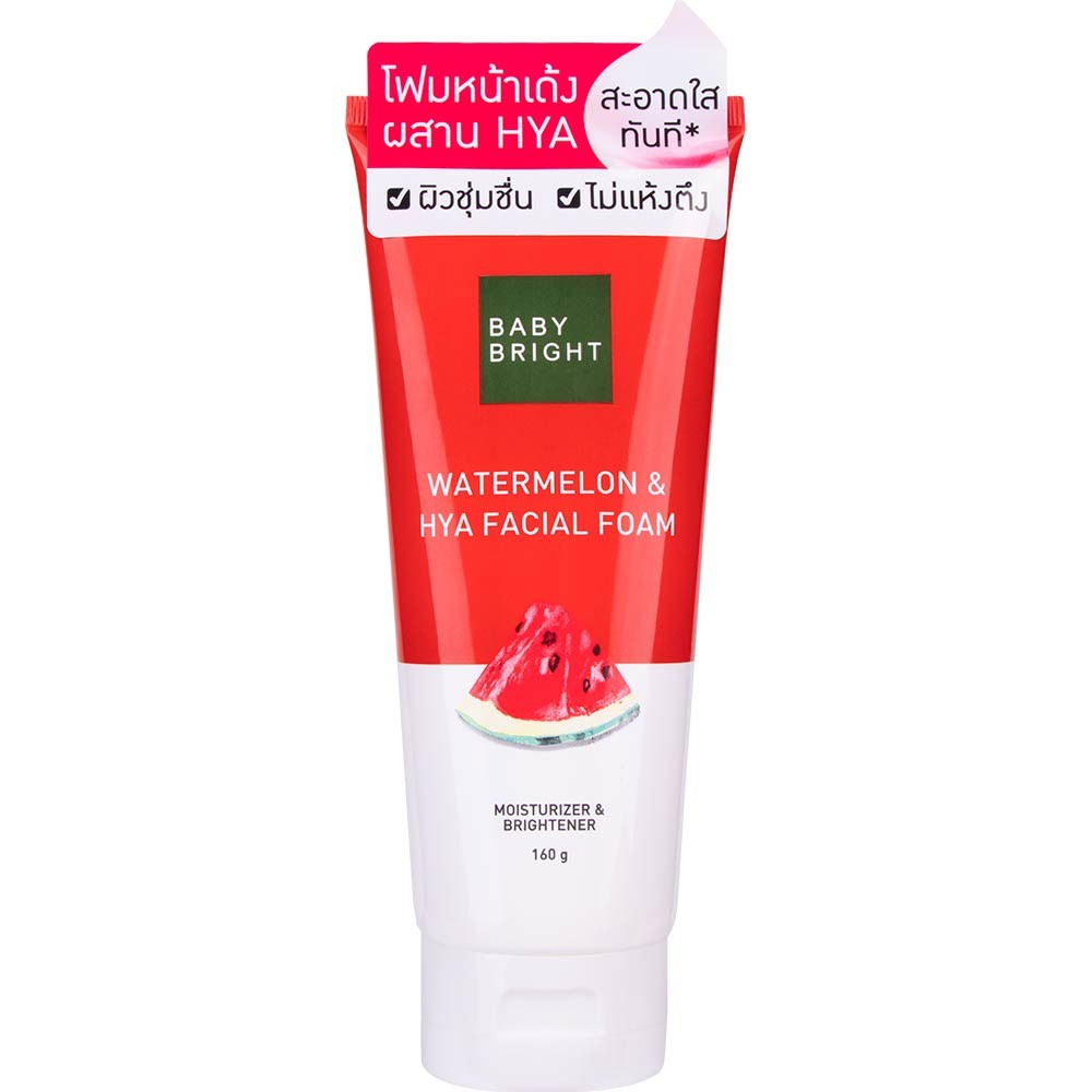 BABY BRIGHT WATERMELON & HYA ПЕНА ДЛЯ ЛИЦА 160G / BABY BRIGHT WATERMELON & HYA FACIAL FOAM 160G