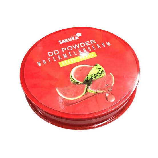 Пудра для лица DD Арбузная с защитой от солнца SPF35 / DD Sun Protection Watermelon Serum Face Powder SPF35