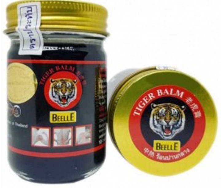 Черный тигровый тайский бальзам Beelle 100 мл / Beelle Tiger Black Balm 100 ml