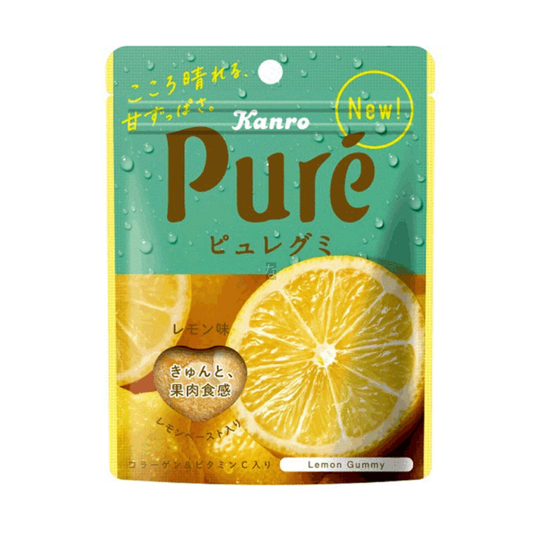 Жевательные конфеты Pure Lemon Gummy 56 г / Kanro Pure Lemon Gummy 56g