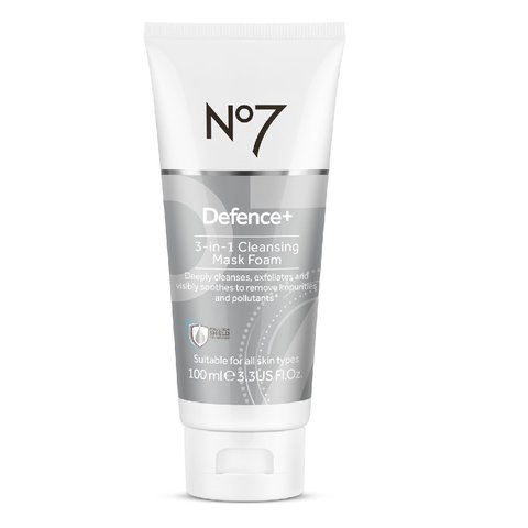 NO7 DEFENCE+ ОЧИЩАЮЩАЯ МАСКА-ПЕНКА 100 МЛ / NO7 DEFENCE+ CLEANSING MASK FOAM100ML